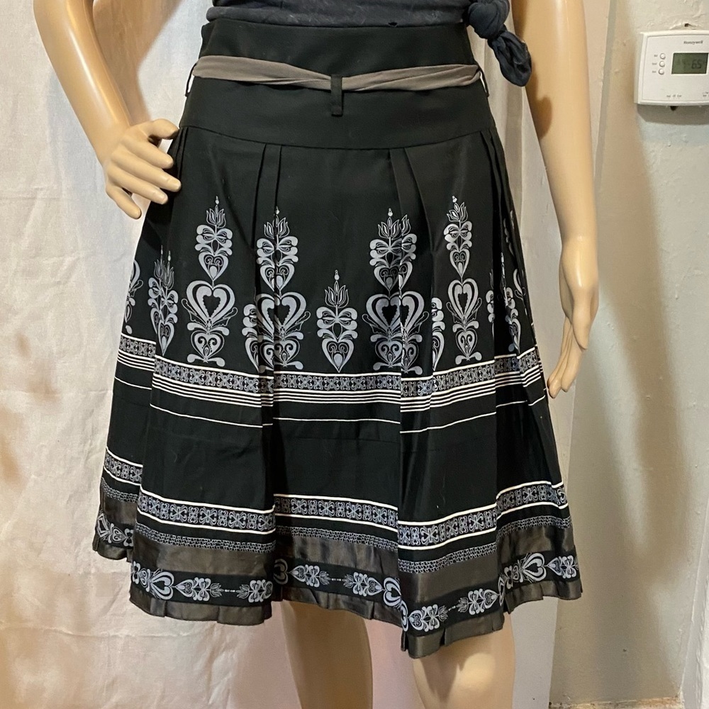Ted Baker Black & Gray Full Skirt - Ted Baker 1 (US 4)